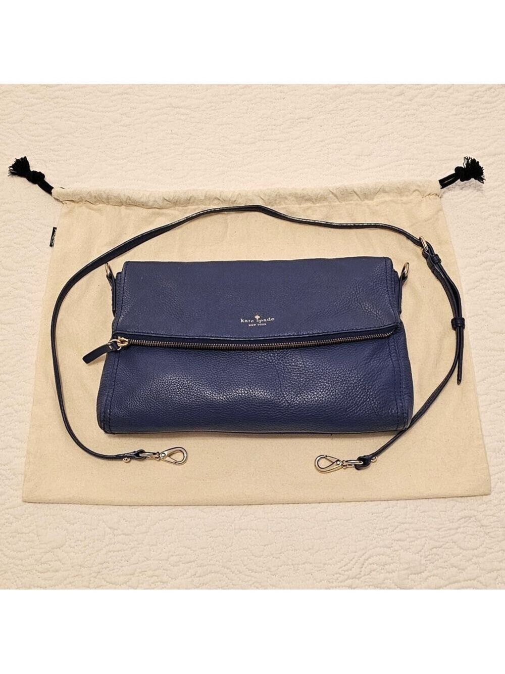 Kate Spade Blue Leather Crossbody Bag - Picture 1 of 13